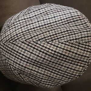 Newhattan Quality is Everything Gray Striped Hat SZ L